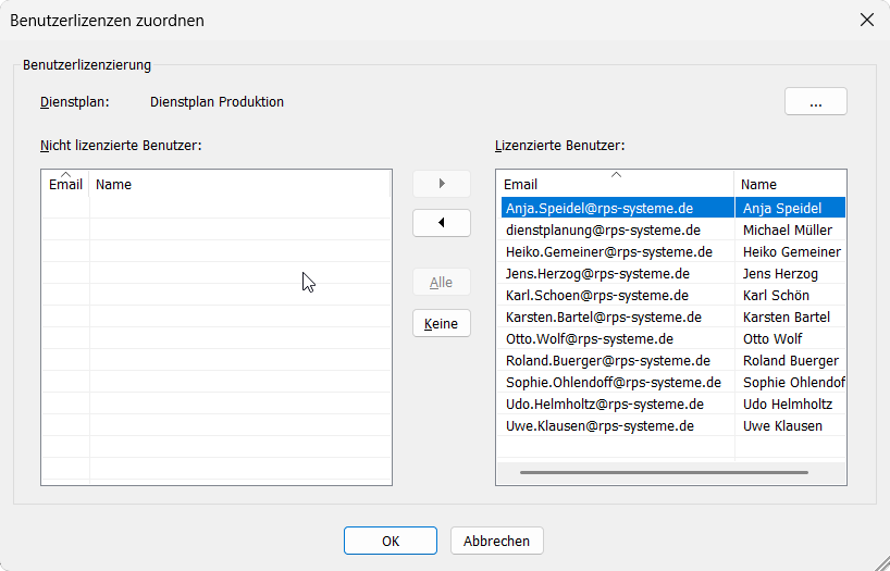 Lizenzverwaltung